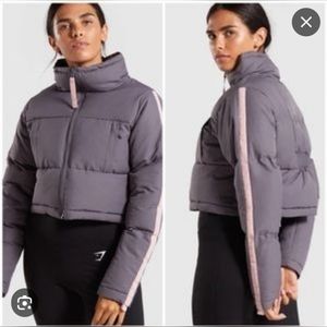 GYMSHARK crop puffer jacket